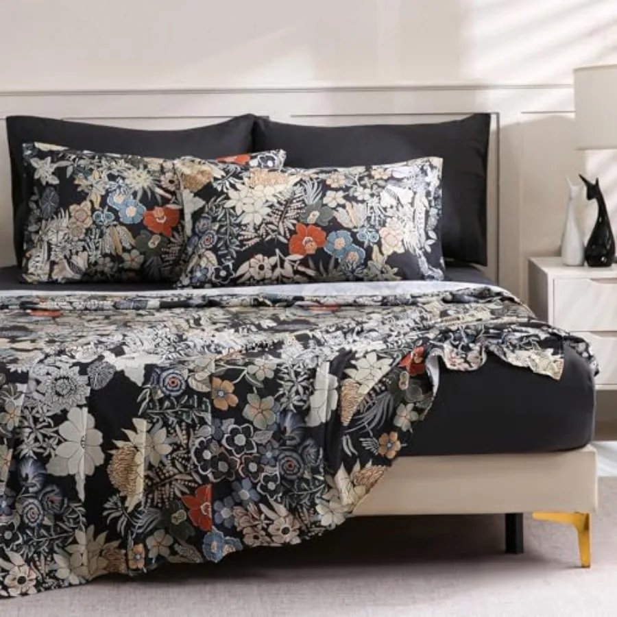 Flower Size 6 Pcs Sheet Set, Breathable Microfiber Deep Pocket Black Fitted Sheets, Comfy and Breathable Patterned Flat Sheets,
Flower Size 6 Pcs Sheet Set, Breathable Microfiber Deep Pocket Black Fitted Sheets, Comfy and Breathable Patterned Flat Sheets,