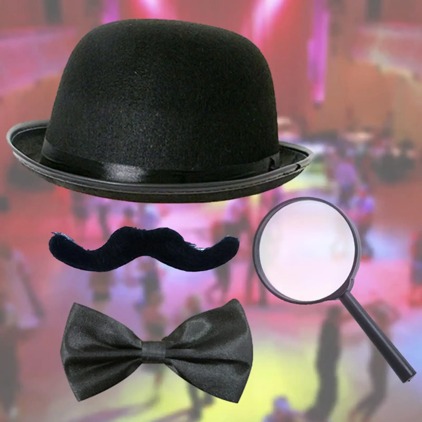 Beard Bow Tie Hat Magnifying Glass Halloween Themed Party Comfortable Portable Dress up Lightweight Stage Play Performance Props
Beard Bow Tie Hat Magnifying Glass Halloween Themed Party Comfortable Portable Dress up Lightweight Stage Play Performance Props