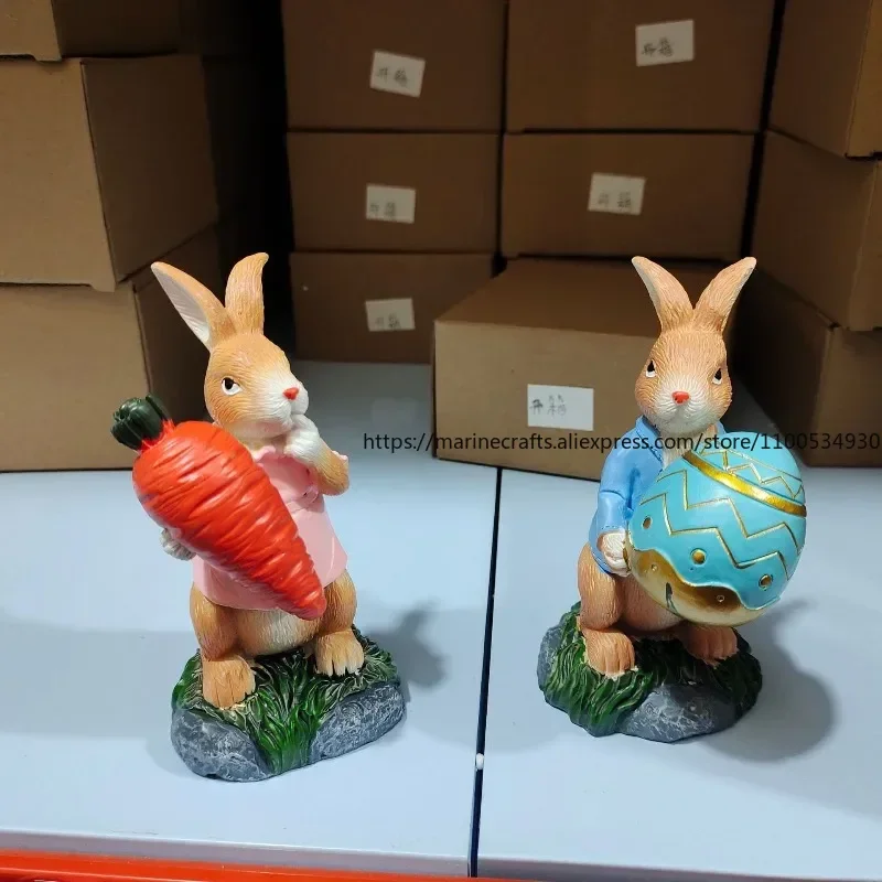 Easter Resin Craft Bunny Holding Carrot Egg Statue Desktop Decor Home Ornament Gift
Easter Resin Craft Bunny Holding Carrot Egg Statue Desktop Decor Home Ornament Gift