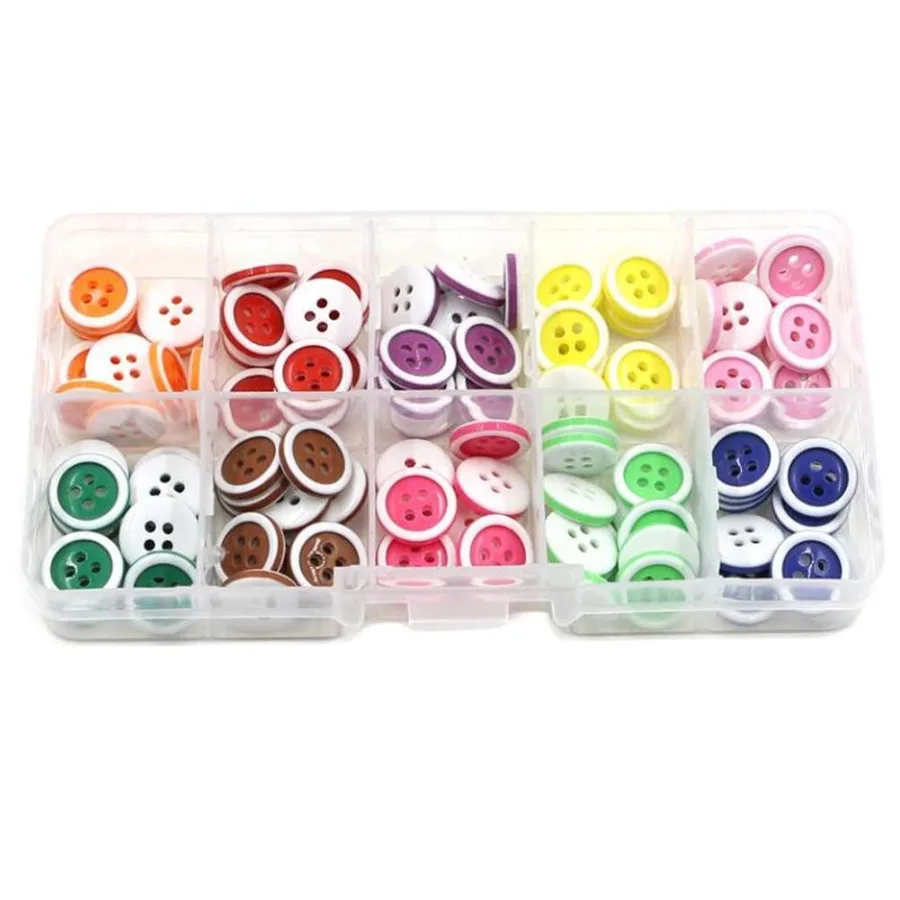 100 Pcs Multicolor 12.5mm Sewing Resin Round Buttons DIY Art Craft 4 Holes Buttons
100 Pcs Multicolor 12.5mm Sewing Resin Round Buttons DIY Art Craft 4 Holes Buttons