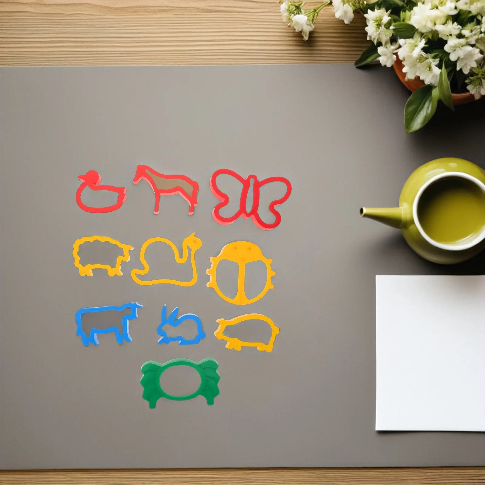 10Pcs Children's DIY Clay Molds Colorful Animal Fruit Cutters for Learning Creativity Dough Play Set Clay Molds for Kids
10Pcs Children's DIY Clay Molds Colorful Animal Fruit Cutters for Learning Creativity Dough Play Set Clay Molds for Kids