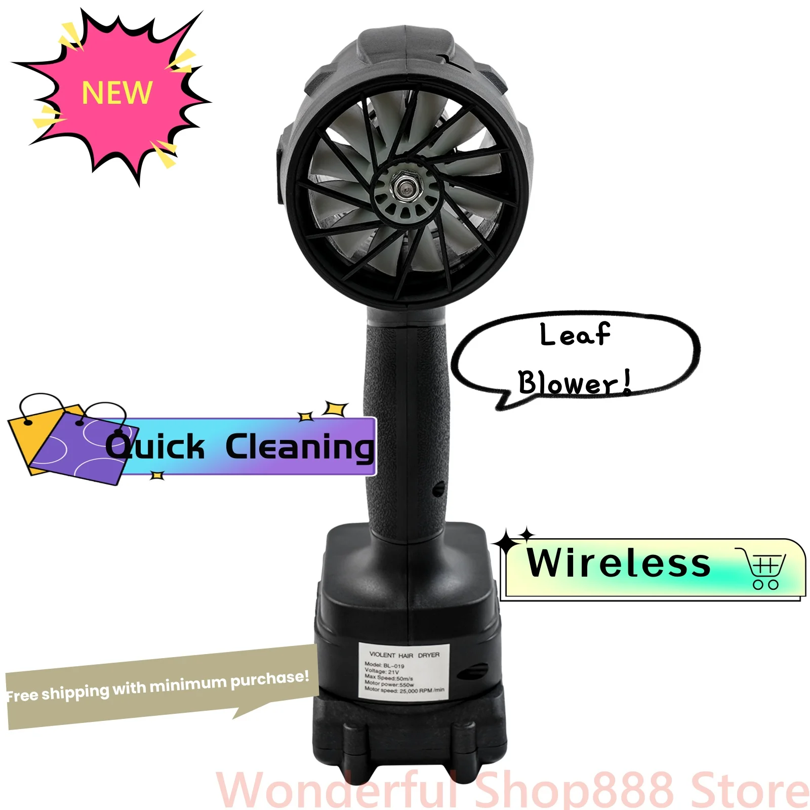 Ручная аккумуляторная воздуходувка для листьев мощностью 550 Вт, компактная воздуходувка для листьев 21 В с аккумуляторами и зарядным устройством для очистки и удаления снега, листьев
Ручная аккумуляторная воздуходувка для листьев мощностью 550 Вт, компактная воздуходувка для листьев 21 В с аккумуляторами и зарядным устройством для очистки и удаления снега, листьев