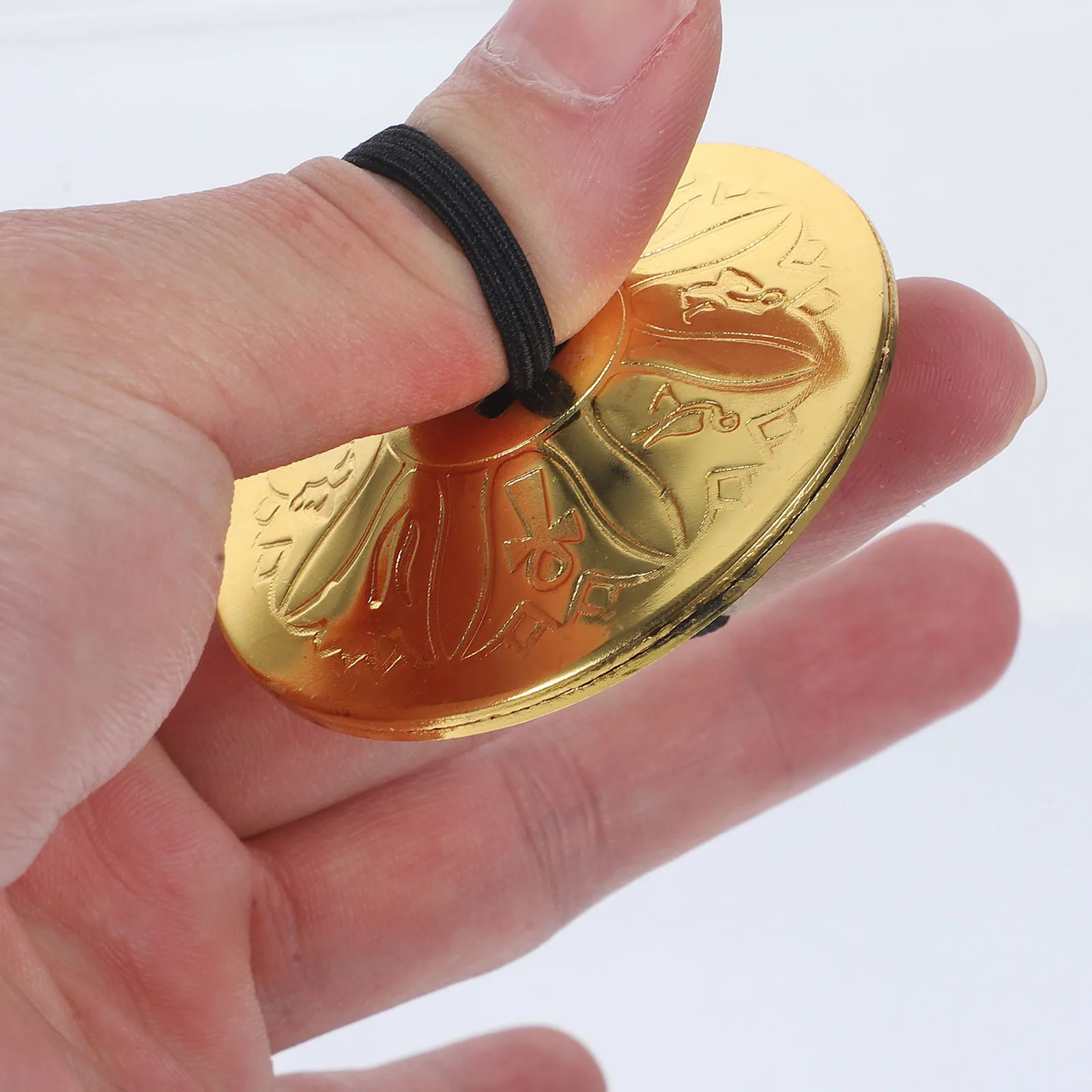 Finger Cymbals Copper Material Crisp Sound For Music Training Dance Party Small Copper Cymbals Percussion Instrument