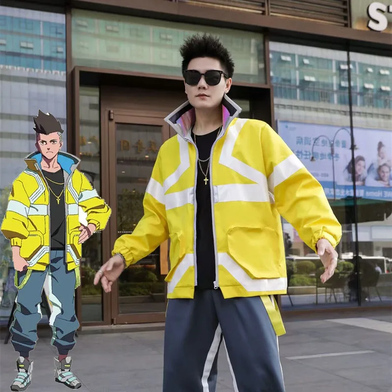 Anime Cyberpunk Edgerunners David Martinez Cosplay Costume Stand Collar Jacket Hoodie Zipper Coat Punk Adult Men Halloween
Anime Cyberpunk Edgerunners David Martinez Cosplay Costume Stand Collar Jacket Hoodie Zipper Coat Punk Adult Men Halloween