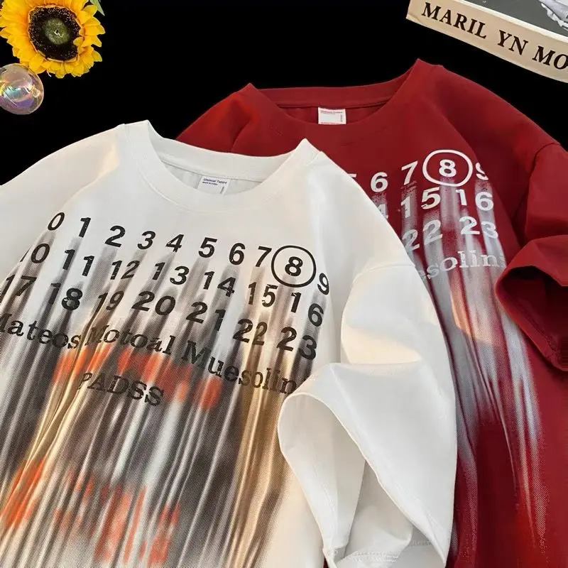 Pure cotton 2024 summer new niche design digital printing short-sleeved t-shirts for men and women half-sleeved men clothing y2k
Pure cotton 2024 summer new niche design digital printing short-sleeved t-shirts for men and women half-sleeved men clothing y2k