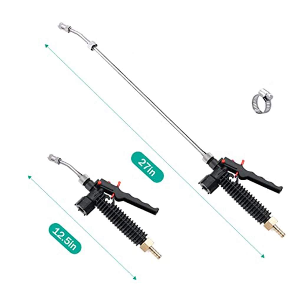 Ergonomically Designed Adjustable Spray Wand in Stainless Steel with Continuous Operation Lever and Brass Barbs
Ergonomically Designed Adjustable Spray Wand in Stainless Steel with Continuous Operation Lever and Brass Barbs