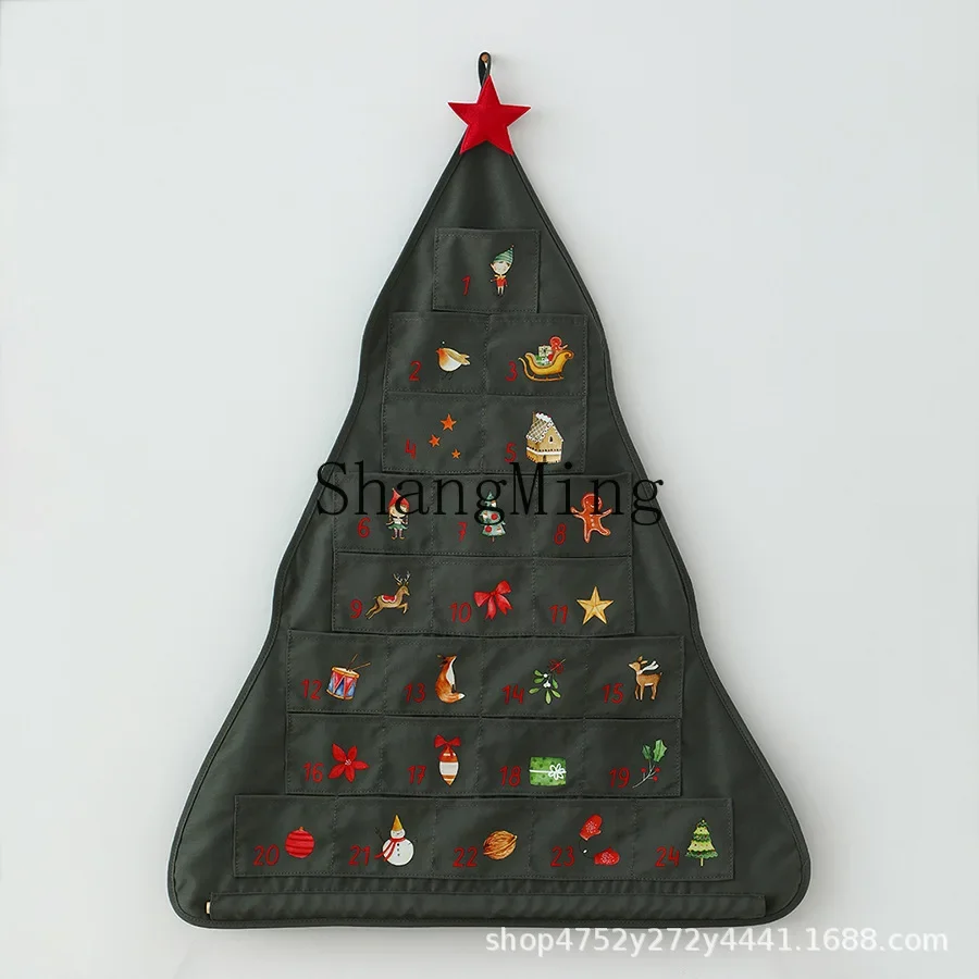 CL new Christmas new wall calendar canvas wall calendar hanging bag 24 pockets Christmas decorations
CL new Christmas new wall calendar canvas wall calendar hanging bag 24 pockets Christmas decorations