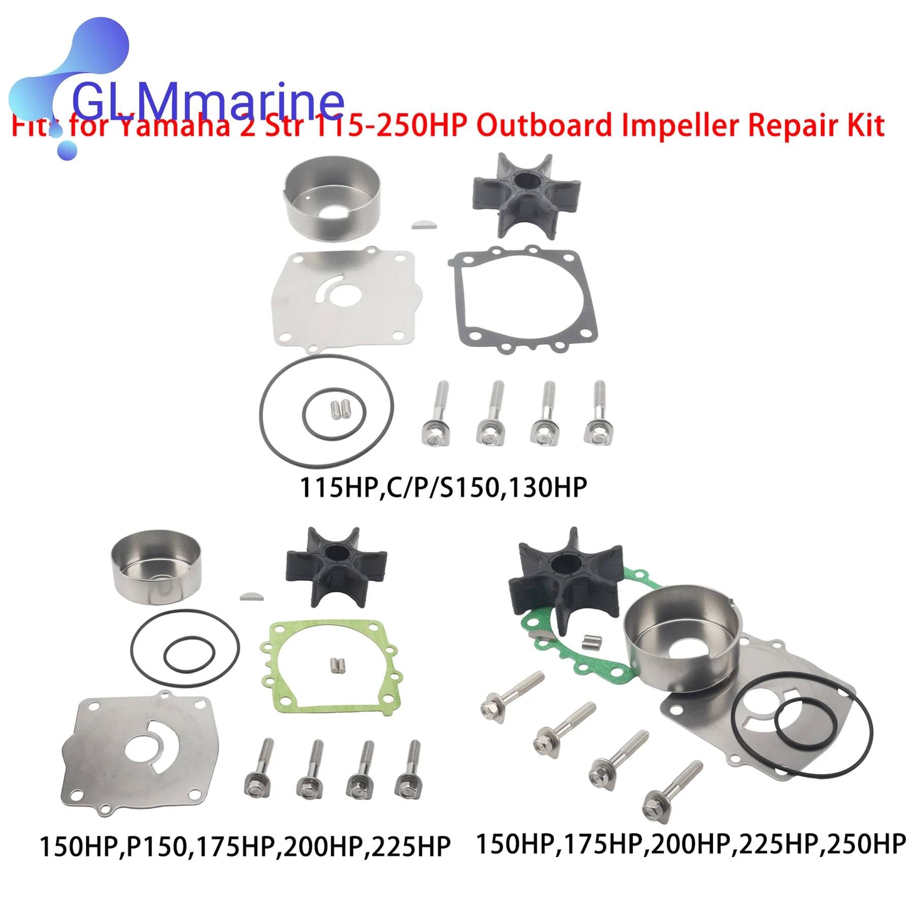 61A-W0078 Комплект для ремонта крыльчатки водяного насоса, подходит для 2-тактного двигателя Yamaha 115 130 150 175 200 225 250 л.с. 6N6-W0078-00 6G5-W0078
61A-W0078 Комплект для ремонта крыльчатки водяного насоса, подходит для 2-тактного двигателя Yamaha 115 130 150 175 200 225 250 л.с. 6N6-W0078-00 6G5-W0078
