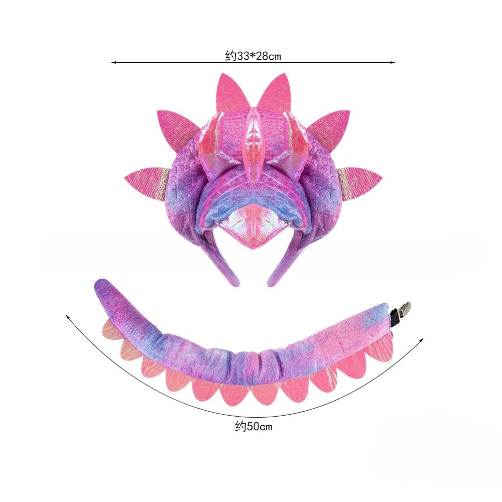 Adult Dragon Horn Dinosaur Headband Tail Costume Accessory Set
Adult Dragon Horn Dinosaur Headband Tail Costume Accessory Set