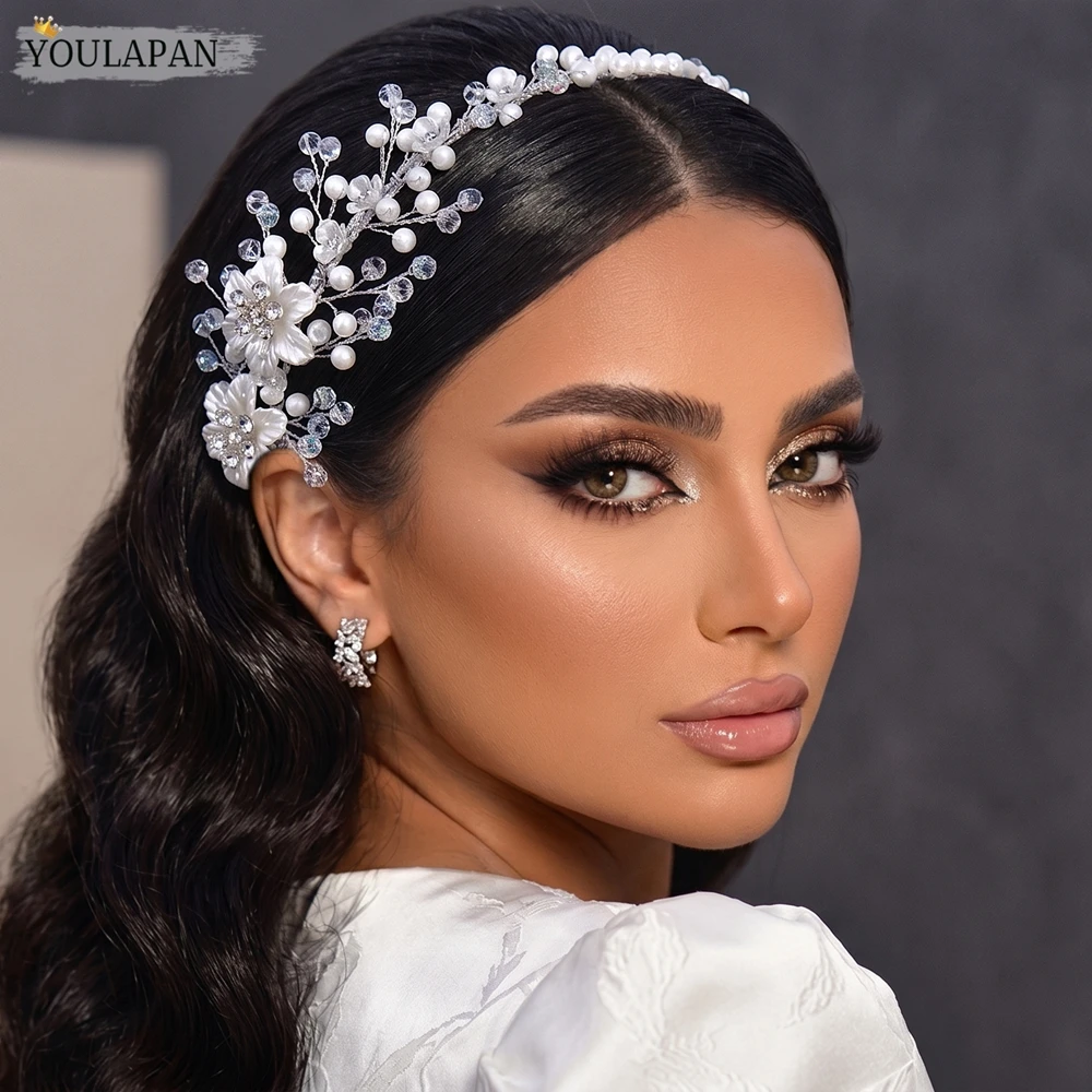 YouLaPan Elegant Bride Flower Headband Crystal Pearl Head Hoop Wedding Hair Accessories Princess Party Headpieces HP1022
YouLaPan Elegant Bride Flower Headband Crystal Pearl Head Hoop Wedding Hair Accessories Princess Party Headpieces HP1022