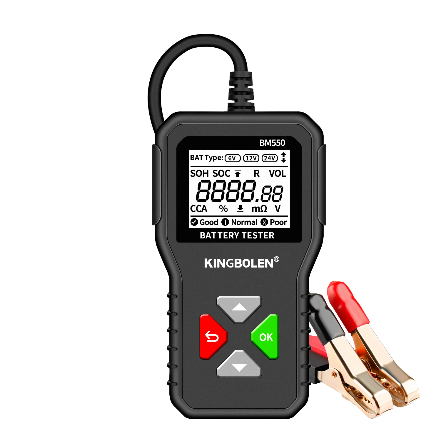 Kingbolen 550 Car Battery Tester 6V 12V 24V 100-2000 Cca Battery Diagnostic Auto Battery Analyzer Car Obd Scanner Obd2
Kingbolen 550 Car Battery Tester 6V 12V 24V 100-2000 Cca Battery Diagnostic Auto Battery Analyzer Car Obd Scanner Obd2