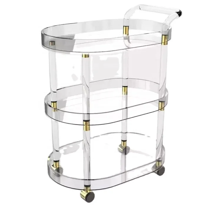 3-х уровневая акриловая тележка KD
3-х уровневая акриловая тележка KD