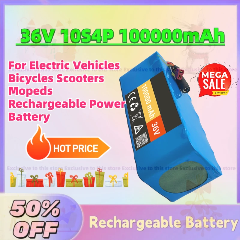 High-Performance New 36V 10S4P 100Ah Li-Ion Battery for Electric Vehicles Bicycles Scooters Mopeds Rechargeable Power Battery
High-Performance New 36V 10S4P 100Ah Li-Ion Battery for Electric Vehicles Bicycles Scooters Mopeds Rechargeable Power Battery