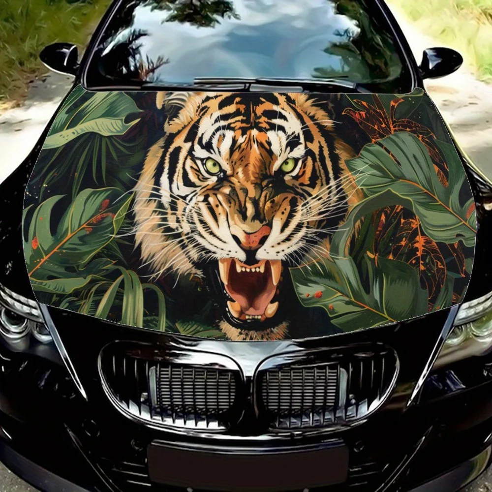 Wild Tigers Amidst Lush Leave Car Hood Decal,Self-Adhesive PVC Sticker Decor Scratch Resistant Sticker Protect,Auto Accessories
Wild Tigers Amidst Lush Leave Car Hood Decal,Self-Adhesive PVC Sticker Decor Scratch Resistant Sticker Protect,Auto Accessories