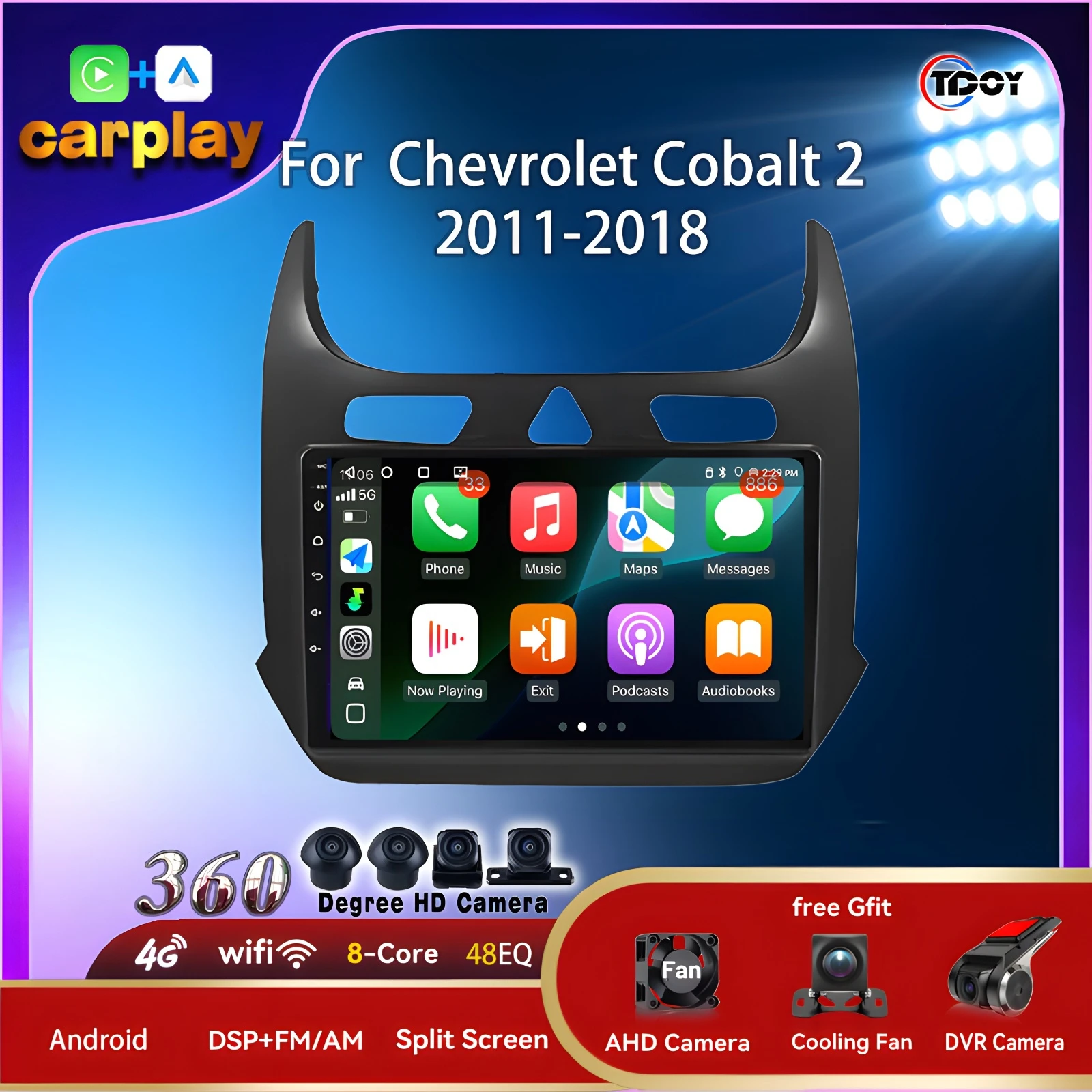 2Din Android For Chevrolet Cobalt 2 2011-2018 Autoradio Multimedia Automotive Car Stereo Subwoofer WIFI Video Carplay Android
2Din Android For Chevrolet Cobalt 2 2011-2018 Autoradio Multimedia Automotive Car Stereo Subwoofer WIFI Video Carplay Android