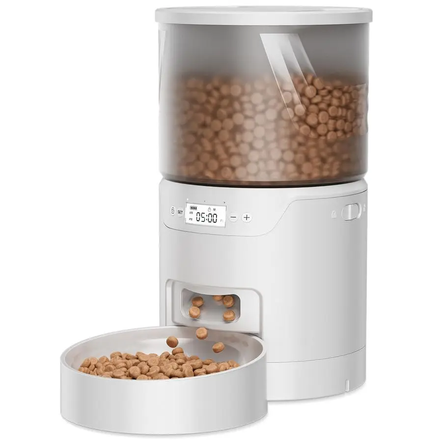 Cat Feeder 3L Auto Food Dispenser with Timed Feeding 6 Meal Programmableamp 120 Portion Precise Control Easy to Clean amp Setup
Cat Feeder 3L Auto Food Dispenser with Timed Feeding 6 Meal Programmableamp 120 Portion Precise Control Easy to Clean amp Setup