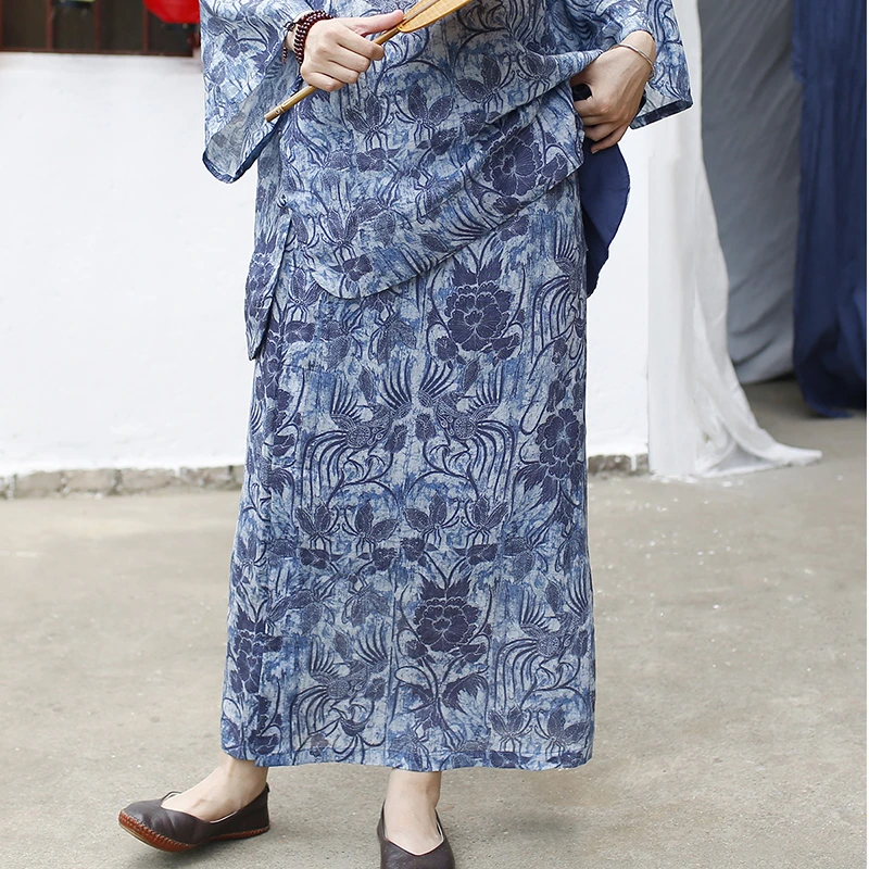 High Waist Linen Caual Skirt Women New Arrival 2025 Summer Vintage Style Floral Print Loose Comfortable Female Long Skirts M1683
High Waist Linen Caual Skirt Women New Arrival 2025 Summer Vintage Style Floral Print Loose Comfortable Female Long Skirts M1683