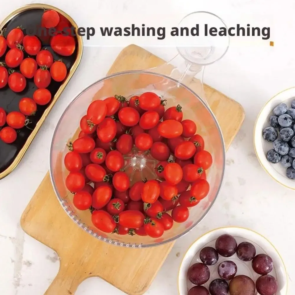 New With Strainer Automatic Fruit Washer Snail Drain Basket Clear Automatic Vegetable Washer Automatic Washer Bowl For Home Tool
New With Strainer Automatic Fruit Washer Snail Drain Basket Clear Automatic Vegetable Washer Automatic Washer Bowl For Home Tool