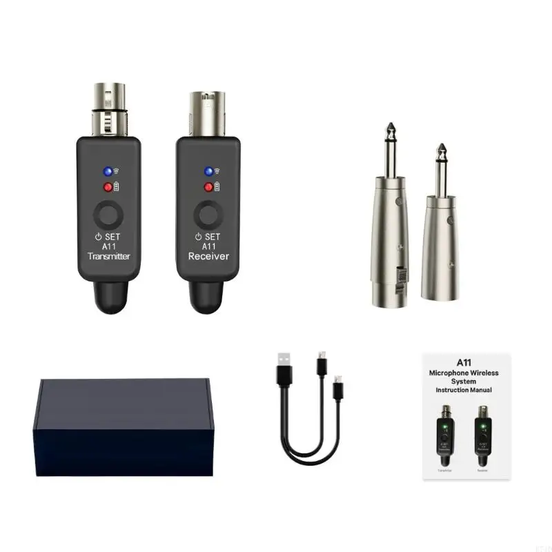 E74D Wireless Microphone Transmitters Receiver 2.4Ghz Wireless Mic Adapter for Speakers Interviews Microphone Wireless System
E74D Wireless Microphone Transmitters Receiver 2.4Ghz Wireless Mic Adapter for Speakers Interviews Microphone Wireless System