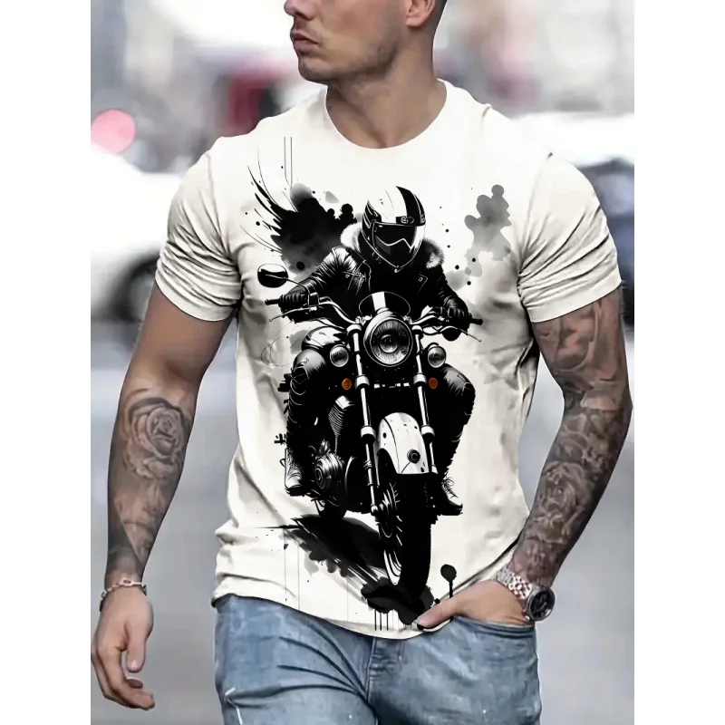 Cool Motorcycle Graphic T Shirt For Men Colorful Rider 3D Print Tees Summer Fashion Short Sleeve Top Casual Loose O-neck T-Shirt
Cool Motorcycle Graphic T Shirt For Men Colorful Rider 3D Print Tees Summer Fashion Short Sleeve Top Casual Loose O-neck T-Shirt