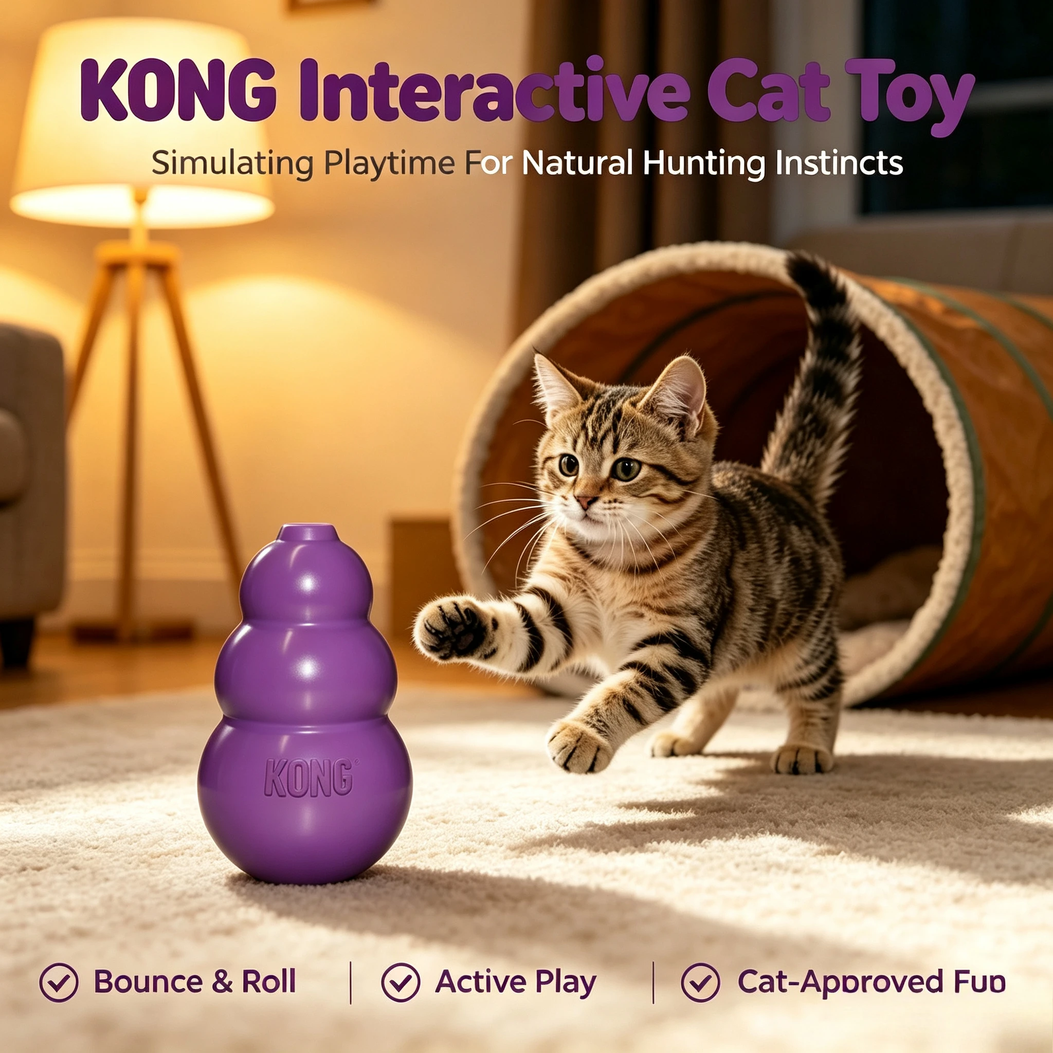 1pcs KONG Kitty Cat Toy: Interactive Rubber Play for Training, Suitable for All Breed Sizes, Lightweight 0.08 lbs
1pcs KONG Kitty Cat Toy: Interactive Rubber Play for Training, Suitable for All Breed Sizes, Lightweight 0.08 lbs