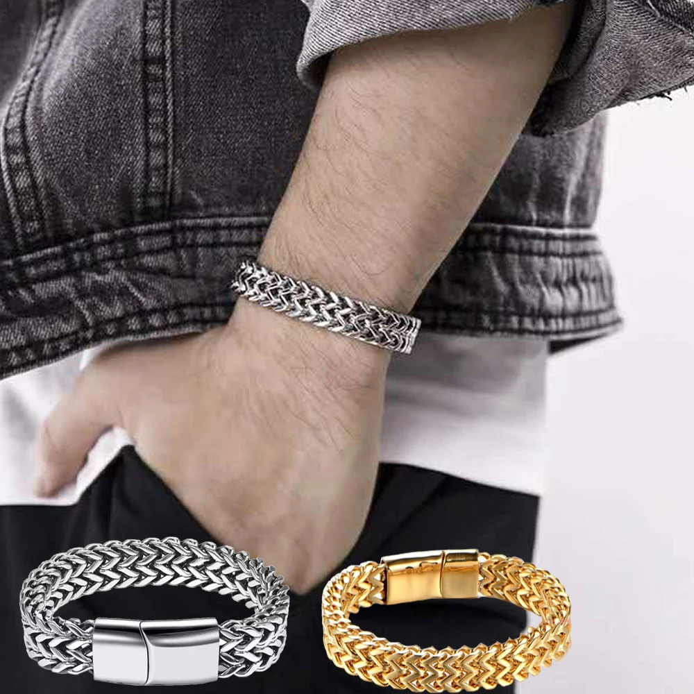 10mm Wide 19/21/23cm Length Stainless Steel Men Magnetic Button Bracelet Male High Quality Hand Jewelry Waterproof Drop Shipping
10mm Wide 19/21/23cm Length Stainless Steel Men Magnetic Button Bracelet Male High Quality Hand Jewelry Waterproof Drop Shipping