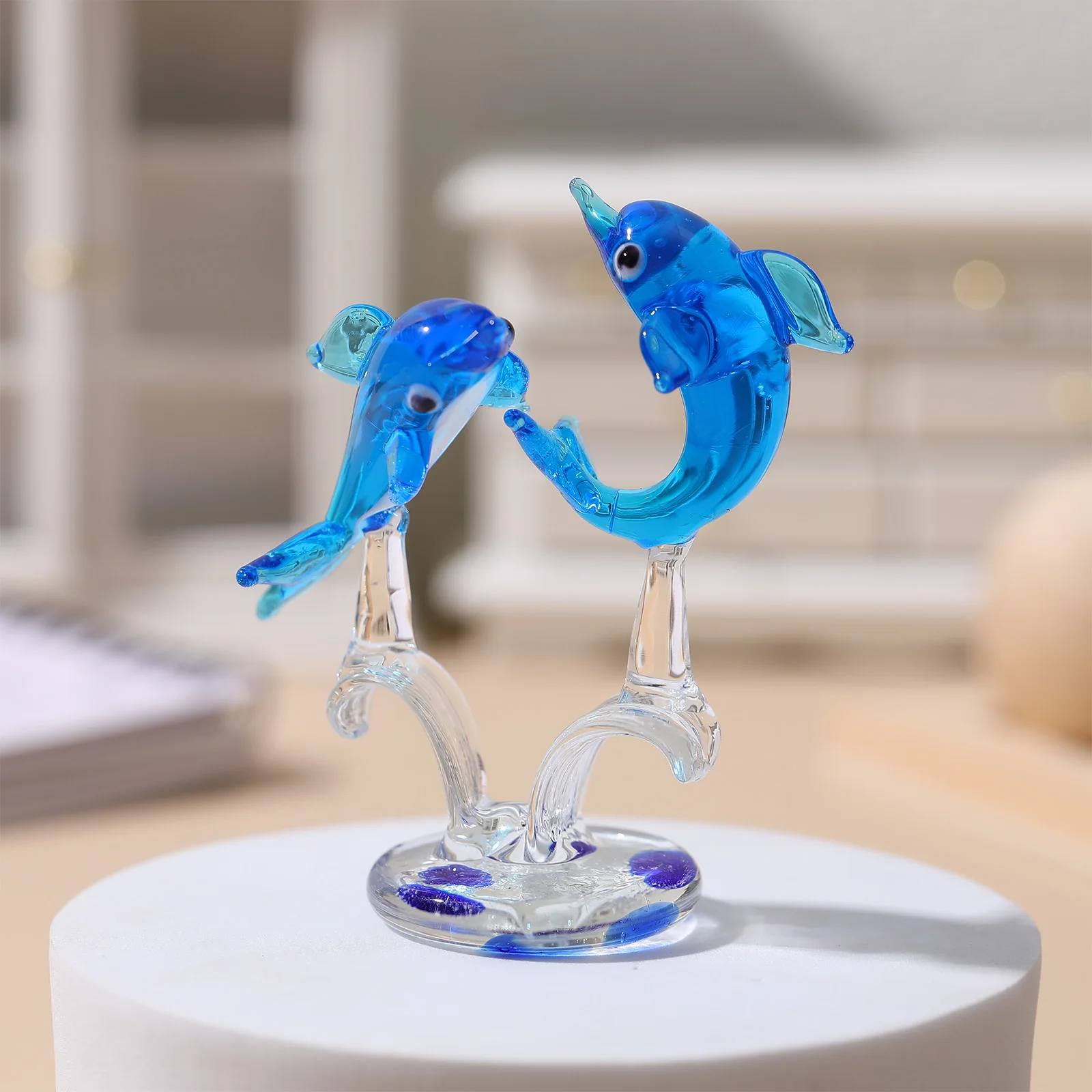 1Pcs Handcrafted Glass Dolphin Decoration Creative Desktop Ornament Suitable Indoor Outdoor Use Dolphin Ornament
1Pcs Handcrafted Glass Dolphin Decoration Creative Desktop Ornament Suitable Indoor Outdoor Use Dolphin Ornament