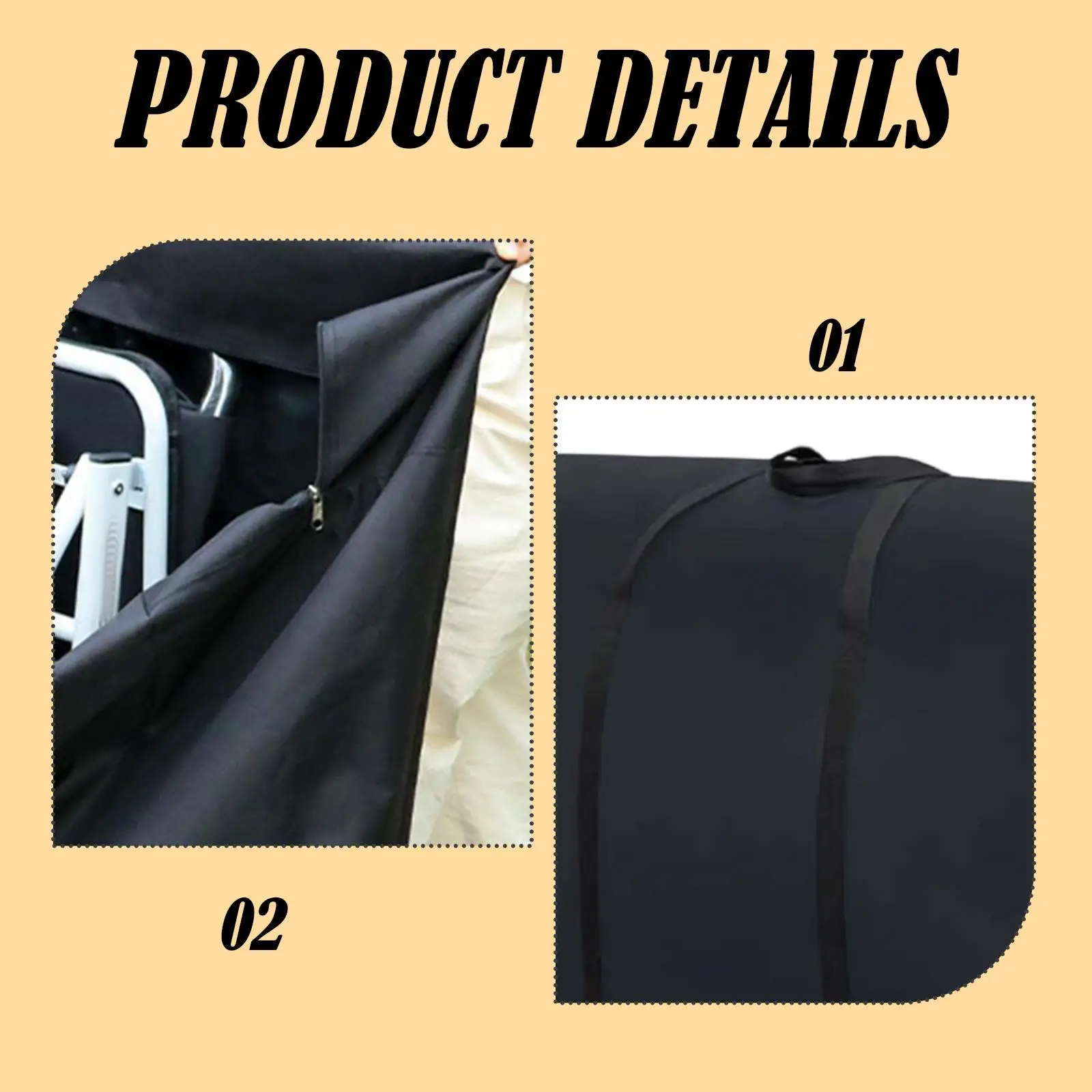 Large Folding Storage Bag Oxford Cloth Heavy Duty Travel Carrying Case for Home and Camping
Large Folding Storage Bag Oxford Cloth Heavy Duty Travel Carrying Case for Home and Camping
