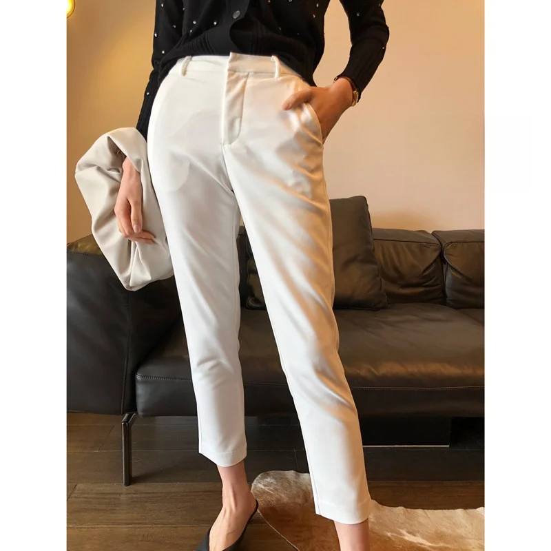 Slimming Nine-Piece Pants Women's Spring Autumn New Elastic Commuter Versatile Faion Casual Pants Suit Pants
Slimming Nine-Piece Pants Women's Spring Autumn New Elastic Commuter Versatile Faion Casual Pants Suit Pants
