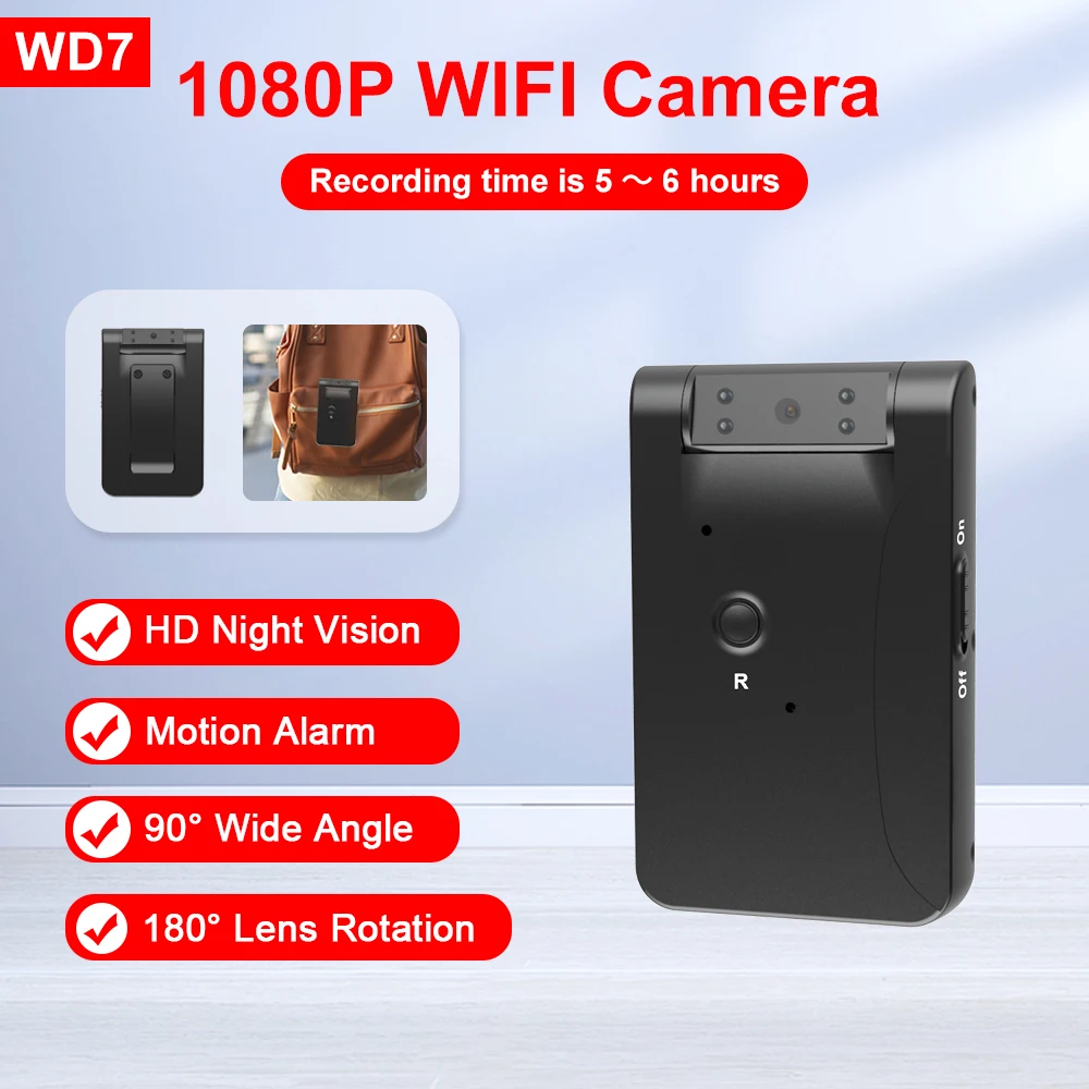 WD7 мини-камера HD Wi-Fi видеокамера с датчиком движения ночного видения для помещений/улицы DV видеорегистратор дистанционный микро-камера
WD7 мини-камера HD Wi-Fi видеокамера с датчиком движения ночного видения для помещений/улицы DV видеорегистратор дистанционный микро-камера