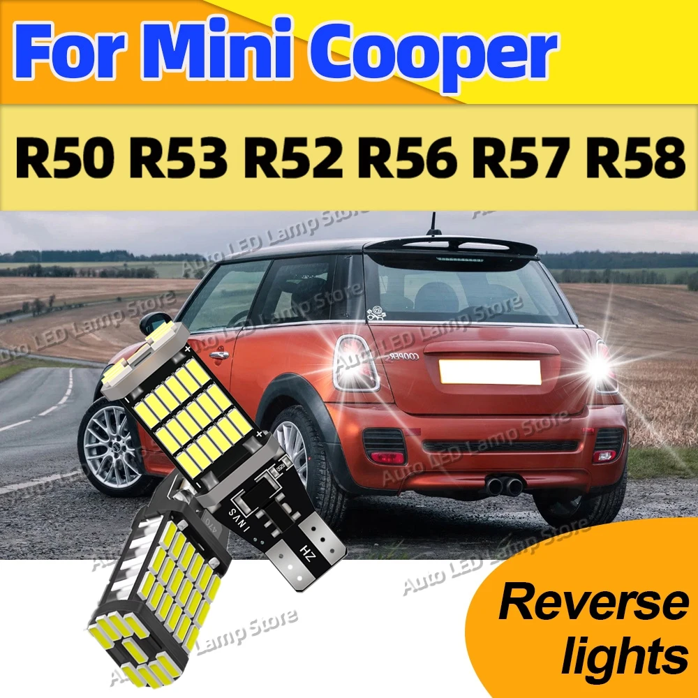For Mini Cooper R50 R53 R52 R56 R57 R58 2Pcs Plug Play Canbus T15 LED Bulb Auto Bcakup Reverse Light 6000K White Lamp Waterproof
For Mini Cooper R50 R53 R52 R56 R57 R58 2Pcs Plug Play Canbus T15 LED Bulb Auto Bcakup Reverse Light 6000K White Lamp Waterproof