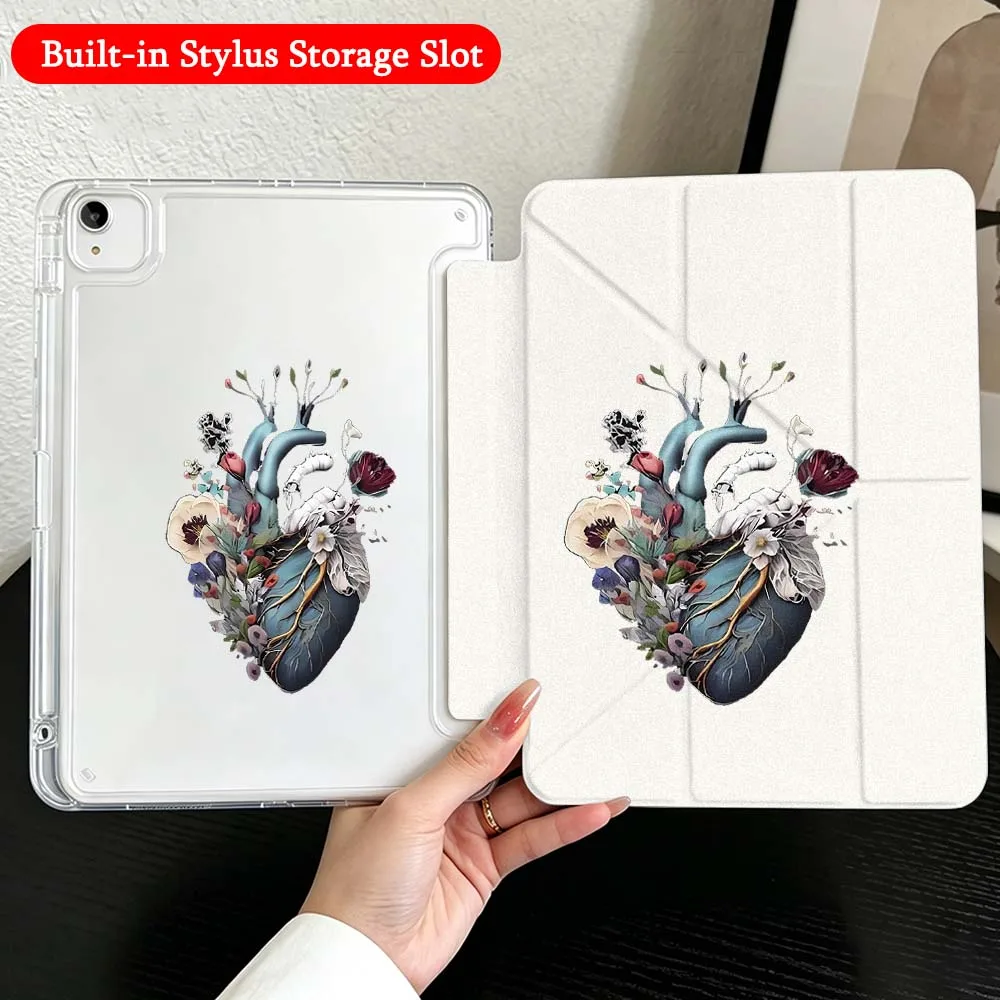 Heart Structure Diagram Case For iPad Mini Pro Air 5 6 7 8 9 10th 11th 11 9.7 10.9 13 inch Transparent Y-Shaped Folding Tablet
Heart Structure Diagram Case For iPad Mini Pro Air 5 6 7 8 9 10th 11th 11 9.7 10.9 13 inch Transparent Y-Shaped Folding Tablet