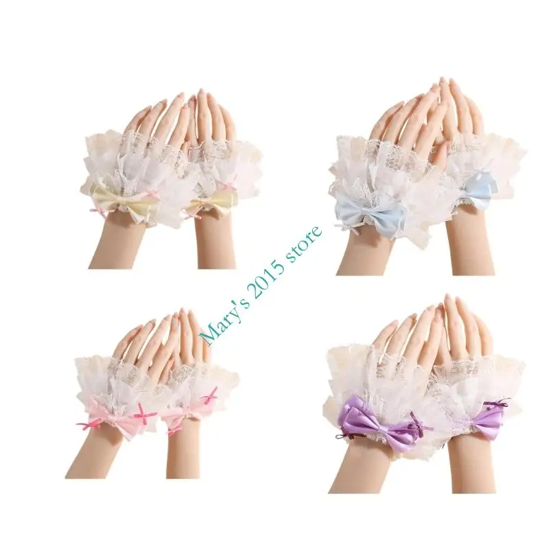 1 Pair Quick Wear Detachable Lace Hand Sleeves for Women Uniform and Daily Use Comfortable Ruffled Floral Lace Wrist Cuffs
1 Pair Quick Wear Detachable Lace Hand Sleeves for Women Uniform and Daily Use Comfortable Ruffled Floral Lace Wrist Cuffs