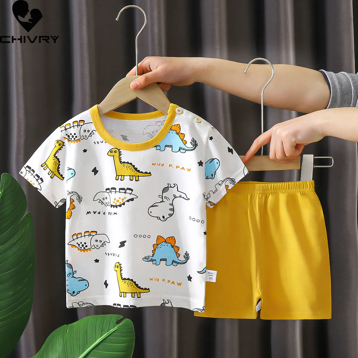 New 2023 Kids Boys Girls Summer Cute Cartoon Dinosaur Short Sleeve O-neck T-Shirt Tops with Shorts Baby Pajamas Clothing Sets
New 2023 Kids Boys Girls Summer Cute Cartoon Dinosaur Short Sleeve O-neck T-Shirt Tops with Shorts Baby Pajamas Clothing Sets