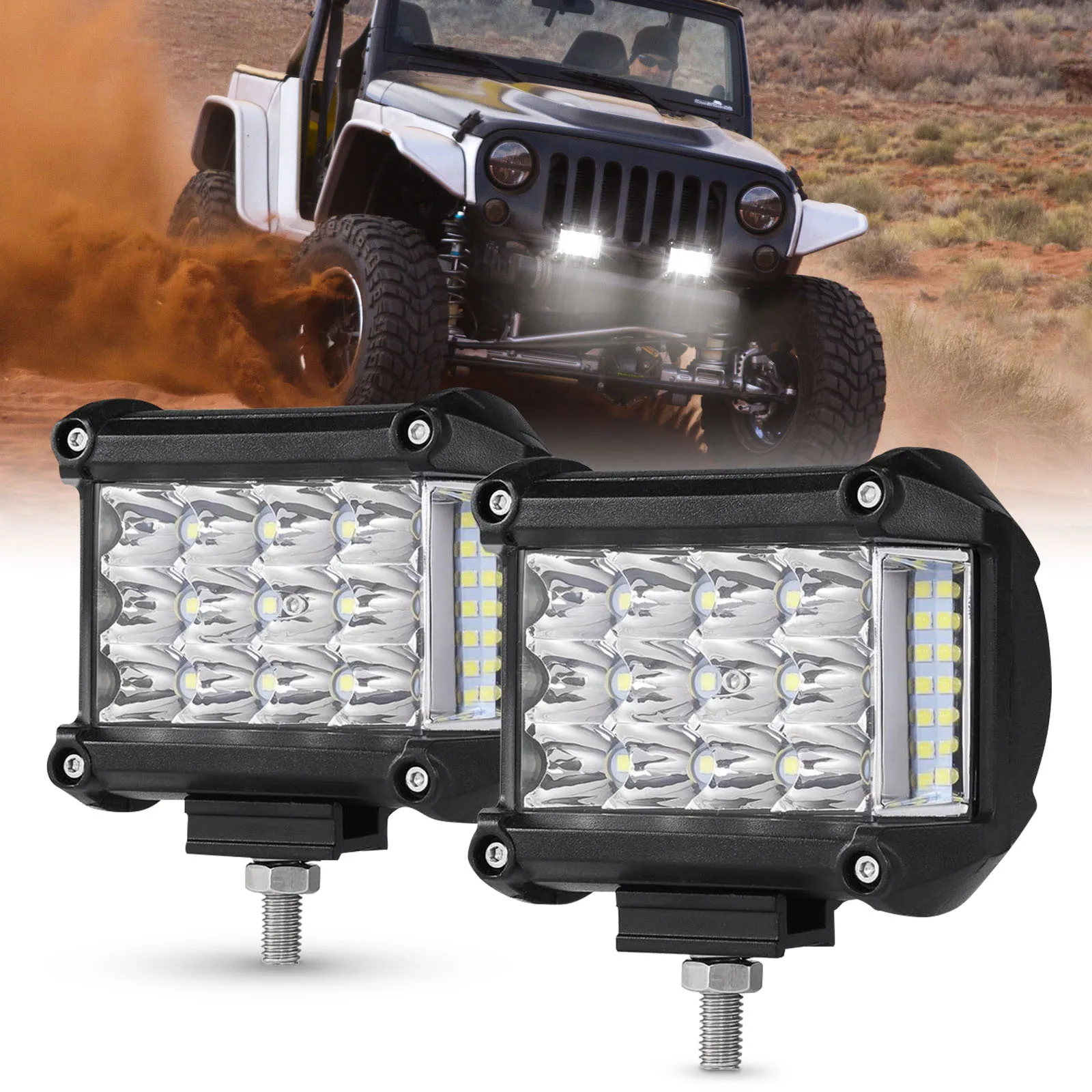 Auxbeam 4 Inch Led Work Lights Combo Beam LED Work Lights White Driving Lamps for UTV ATV Truck Pickup Offroad
Auxbeam 4 Inch Led Work Lights Combo Beam LED Work Lights White Driving Lamps for UTV ATV Truck Pickup Offroad