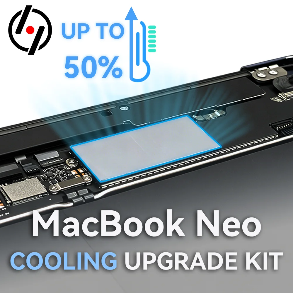MacBook Neo Laptop Cooling Upgrade Kit Graphene Thermal Pad Heat Sink for Performance Temperature Improvement
MacBook Neo Laptop Cooling Upgrade Kit Graphene Thermal Pad Heat Sink for Performance Temperature Improvement