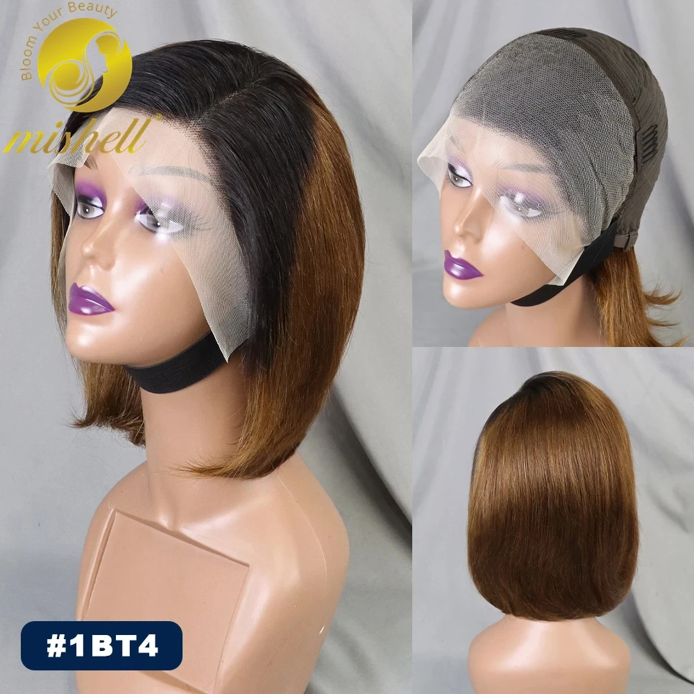 8 Inch 180% Density 1BT4 Color Straight Human Hair Bob Wig 13x4 Transparent Lace Frontal Brazilian Remy Human Hair Wig for Women
8 Inch 180% Density 1BT4 Color Straight Human Hair Bob Wig 13x4 Transparent Lace Frontal Brazilian Remy Human Hair Wig for Women