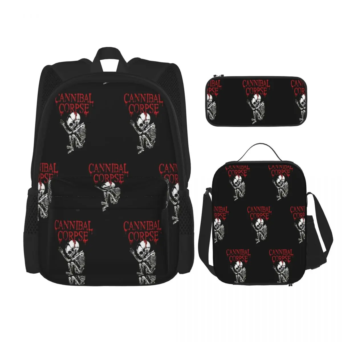 Рюкзаки для скейтбордов Cannibal CorpseMetal, школьные ранцы для мальчиков и девочек, детские рюкзаки, сумка для обедов, сумка для ручек, набор из трех предметов
Рюкзаки для скейтбордов Cannibal CorpseMetal, школьные ранцы для мальчиков и девочек, детские рюкзаки, сумка для обедов, сумка для ручек, набор из трех предметов