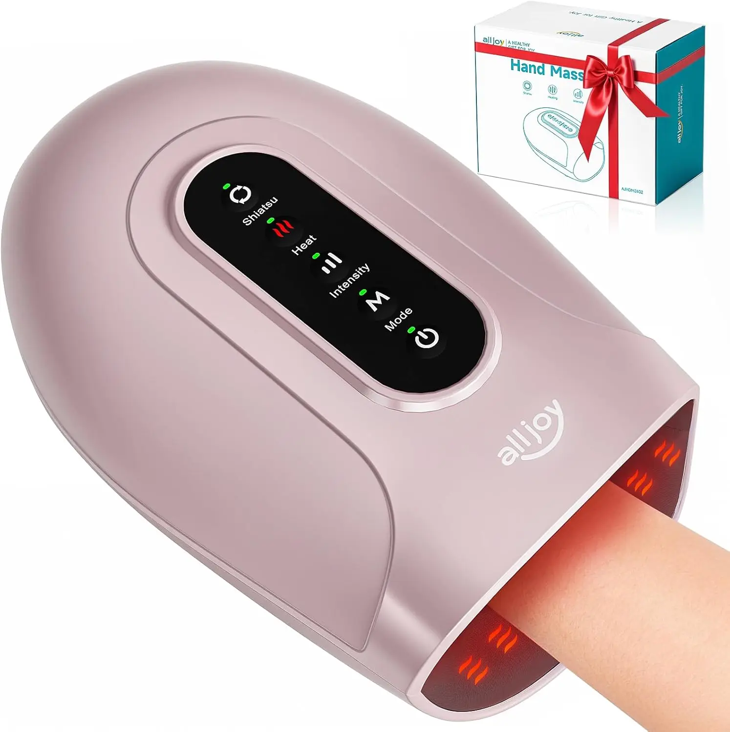 Roller Kneading Hand Massager for Arthritis Carpal Tunnel Relief Cordless Electric with Heat Compression Finger Numbness
Roller Kneading Hand Massager for Arthritis Carpal Tunnel Relief Cordless Electric with Heat Compression Finger Numbness
