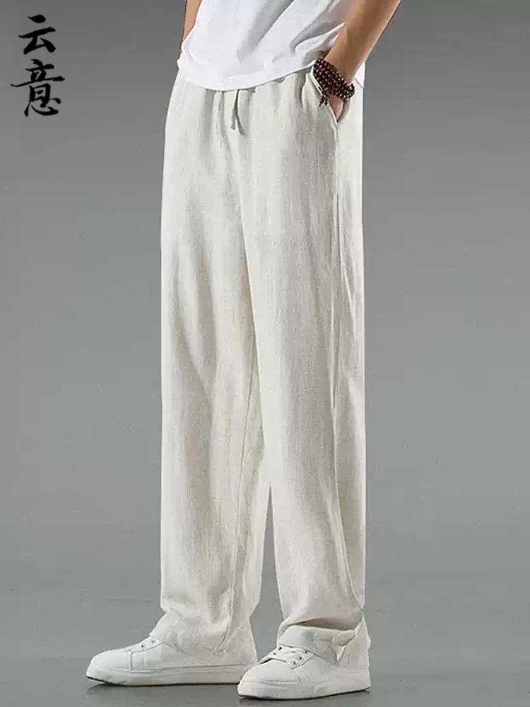 Мужские летние повседневные брюки из льна и хлопка прямого кроя, дышащие, свободные, в стиле ретро, длинные, молодежные, стильные
Мужские летние повседневные брюки из льна и хлопка прямого кроя, дышащие, свободные, в стиле ретро, длинные, молодежные, стильные