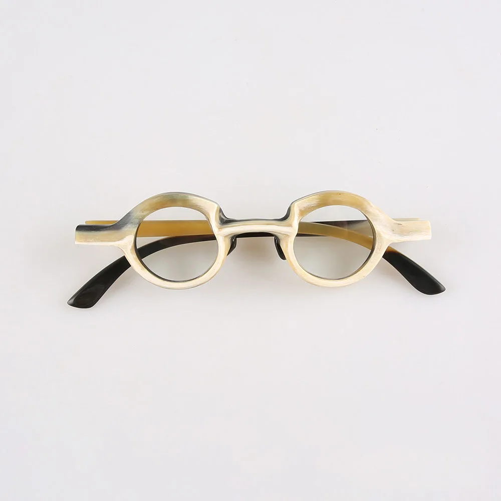 Eyeglass Frames Unique Retro Small Round Handmade 100% Natural Horn Prescription Man Women's Glasses Frames Optical Eyewear
Eyeglass Frames Unique Retro Small Round Handmade 100% Natural Horn Prescription Man Women's Glasses Frames Optical Eyewear