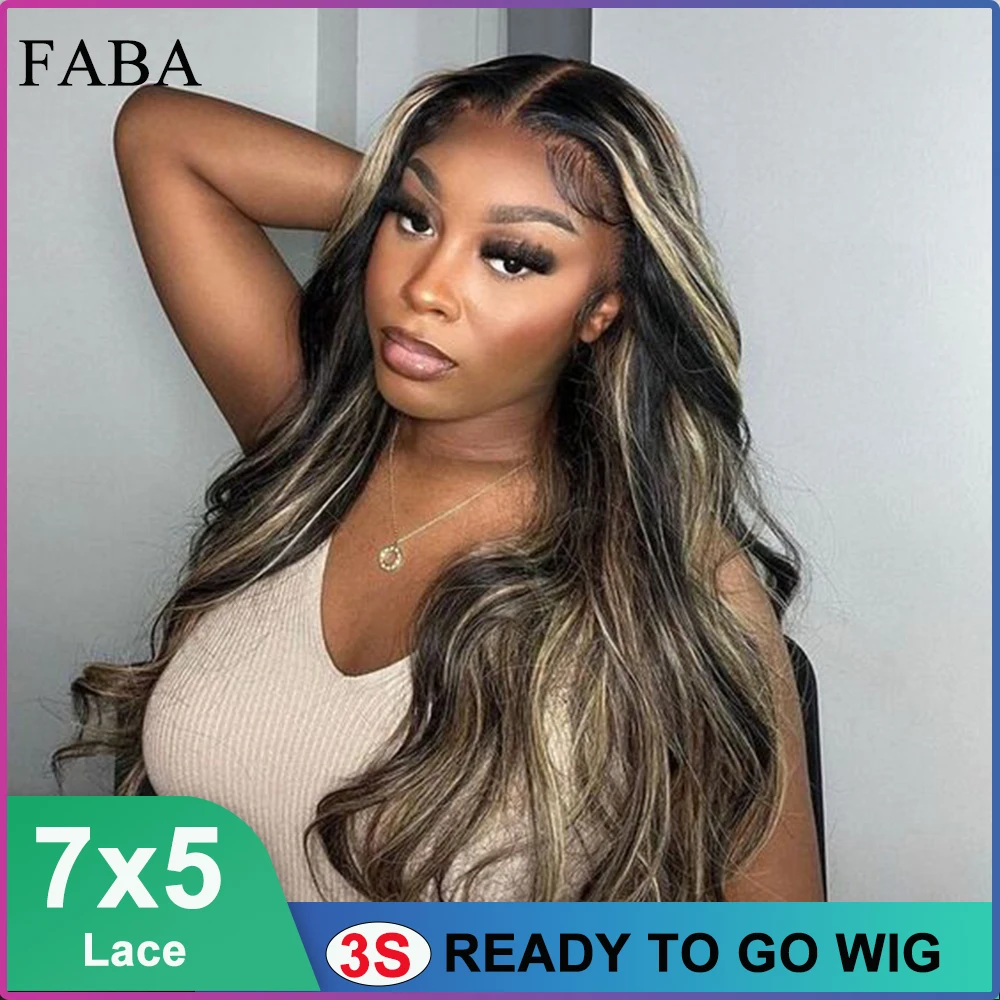 FABA Hair Glueless Wigs Human Hair 7x5 Wear and Go Glueless Wig Pre Plucked with Natural Hairline Pre Cut 1B/27 Body Wave Wig
FABA Hair Glueless Wigs Human Hair 7x5 Wear and Go Glueless Wig Pre Plucked with Natural Hairline Pre Cut 1B/27 Body Wave Wig