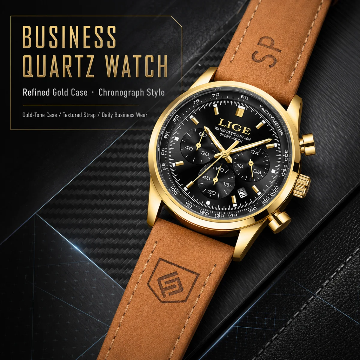 LIGE Men Chronograph Watch Leather Strap Waterproof Luminous Date Male Sport Wristwatch Luxury Business Clock Relogio Masculino
LIGE Men Chronograph Watch Leather Strap Waterproof Luminous Date Male Sport Wristwatch Luxury Business Clock Relogio Masculino