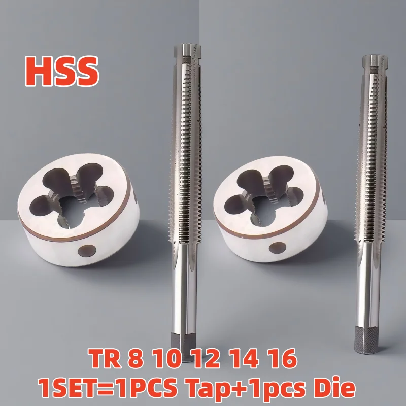 Набор трапецеидальных метчиков и плашек для нарезания резьбы, правосторонний, TR 8 10 12 14 16 X1.5 X2 X3 X4
Набор трапецеидальных метчиков и плашек для нарезания резьбы, правосторонний, TR 8 10 12 14 16 X1.5 X2 X3 X4