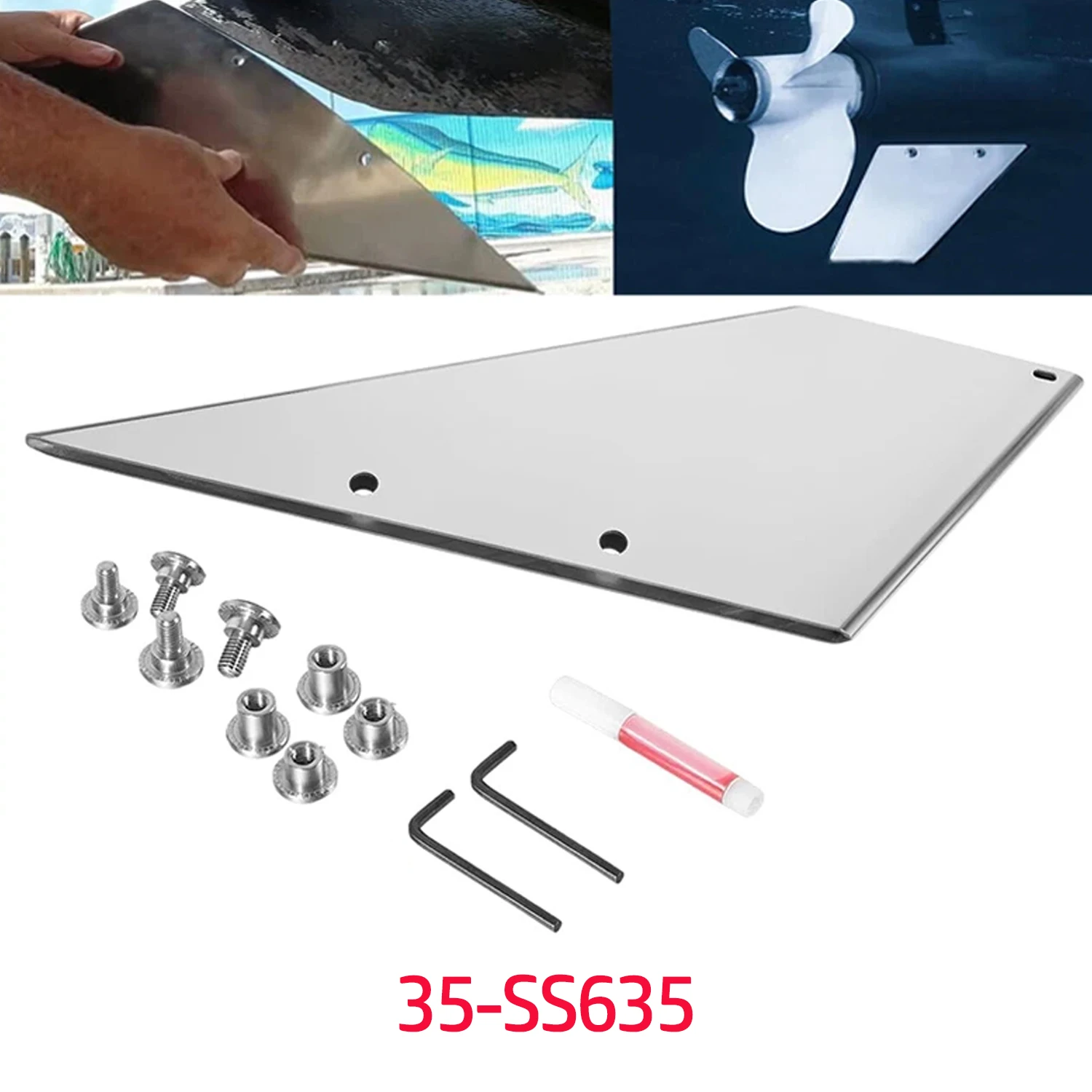 Marine Stainless Steel Skeg Guard Protector Kit 35-SS635 Fits for Evinrude/Johnson and OMC Cobra Outboard Broken Skeg
Marine Stainless Steel Skeg Guard Protector Kit 35-SS635 Fits for Evinrude/Johnson and OMC Cobra Outboard Broken Skeg