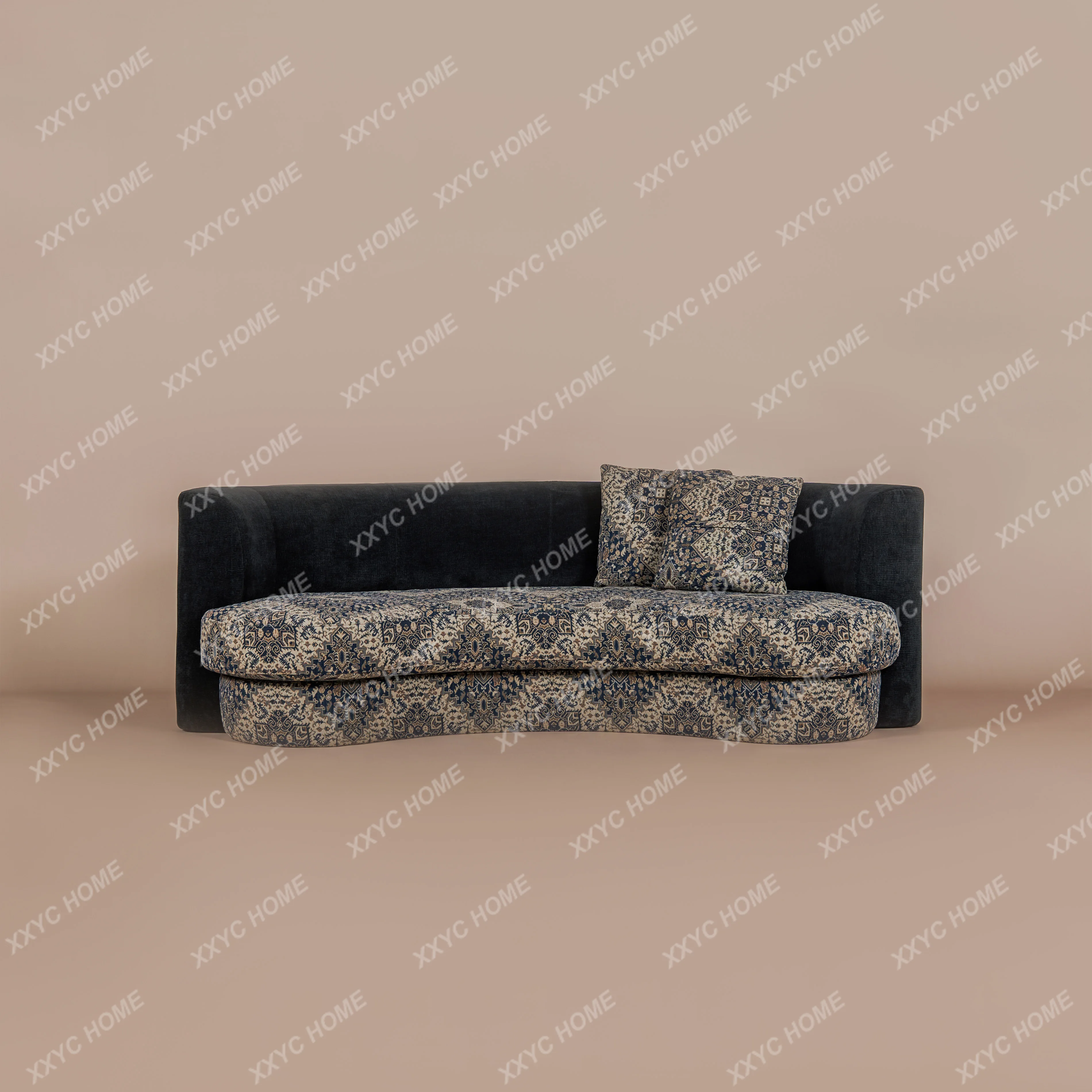 Hmedieval style design art high sense home living room villa special-shaped fabric sofa
Hmedieval style design art high sense home living room villa special-shaped fabric sofa