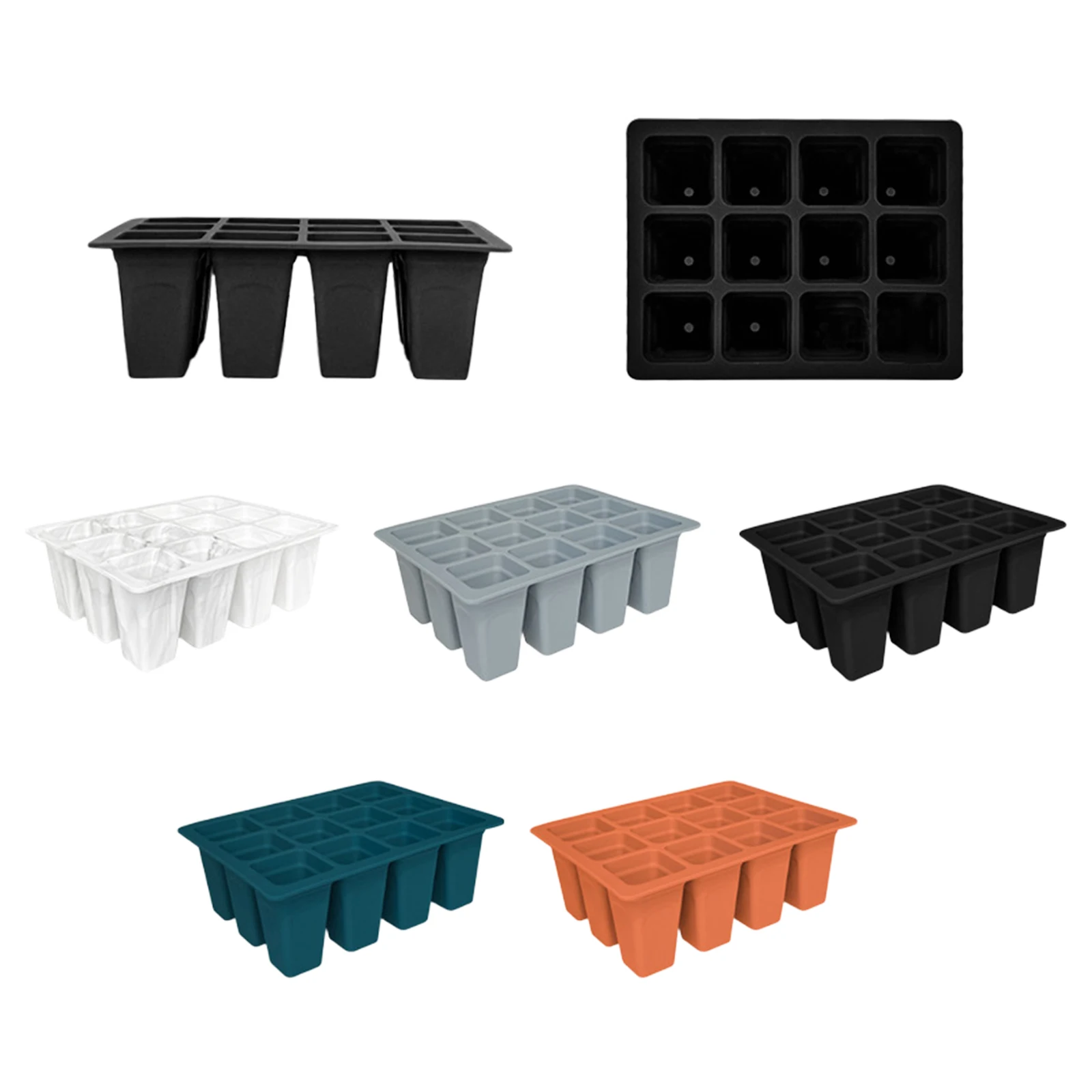 Reusable Silicone Gardening Seedling Tray Tool Yard Seedling Box Drainage Ventilation Seedling Tray Thickened 12-holes Accessory
Reusable Silicone Gardening Seedling Tray Tool Yard Seedling Box Drainage Ventilation Seedling Tray Thickened 12-holes Accessory
