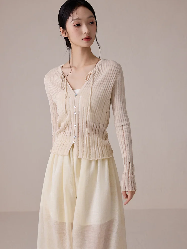 ONMOON Тонкий вязаный кардиган Slim Fit с V-образным вырезом, ажурный, с длинными рукавами, для защиты от солнца, весна-лето
ONMOON Тонкий вязаный кардиган Slim Fit с V-образным вырезом, ажурный, с длинными рукавами, для защиты от солнца, весна-лето