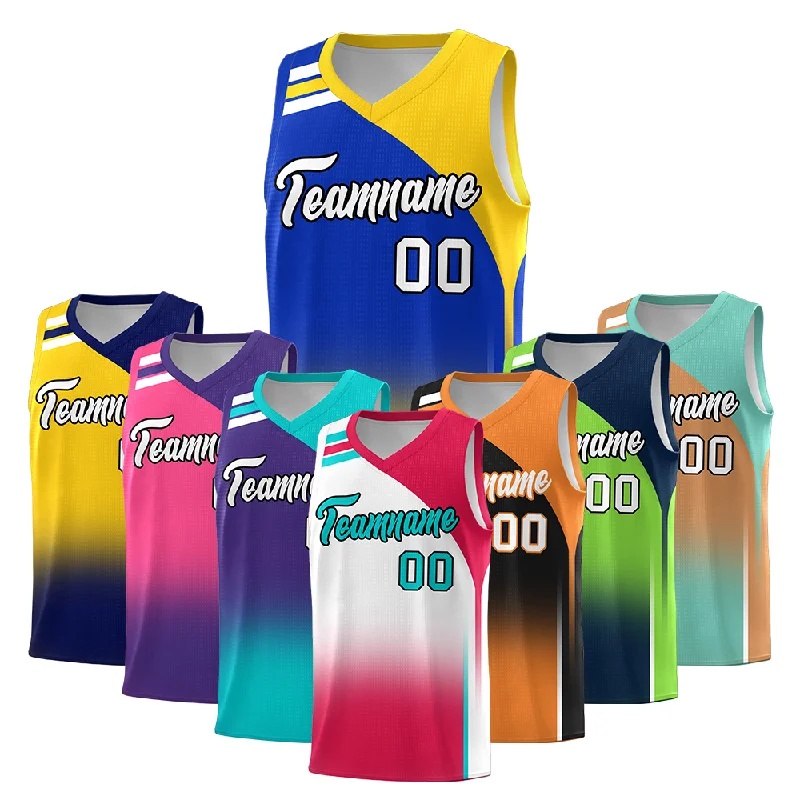 Custom Basketball Jersey Gradient Basketball Jersey and Shorts Set for Adults and Youth Personalized Team Sportswear
Custom Basketball Jersey Gradient Basketball Jersey and Shorts Set for Adults and Youth Personalized Team Sportswear