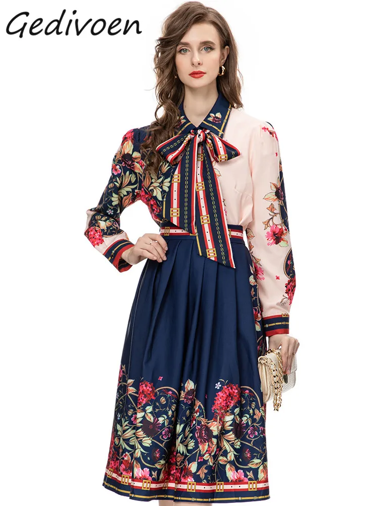 Gedivoen Autumn Fashion Designer Vintage Ptint Skirt Set Women's Lapel Frenulum Slim Coats+High Waist Ruched Skirt 2 Pieces Set
Gedivoen Autumn Fashion Designer Vintage Ptint Skirt Set Women's Lapel Frenulum Slim Coats+High Waist Ruched Skirt 2 Pieces Set